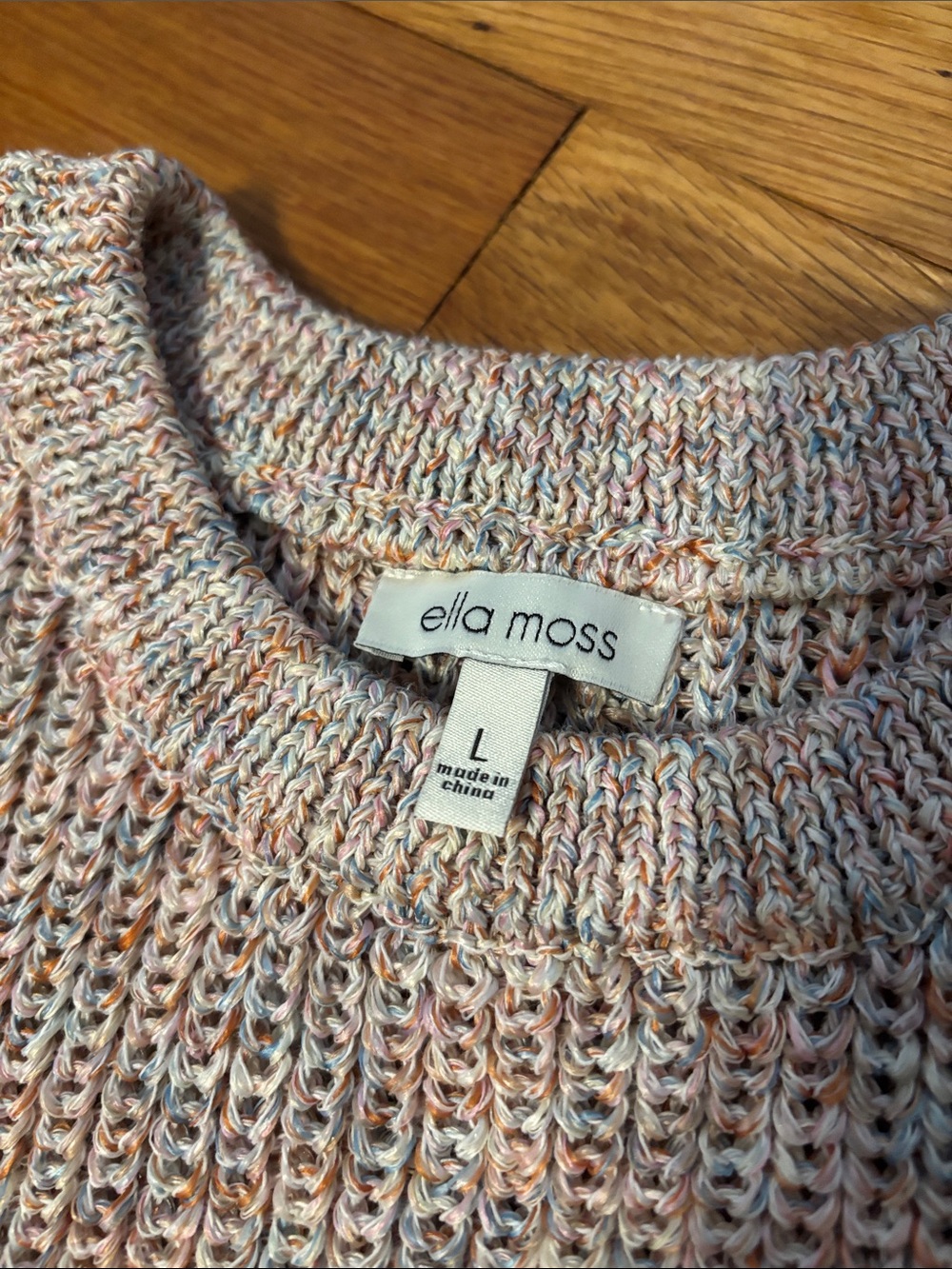 Ella Moss Sleeveless Knit Tank Top in Rose Mélange